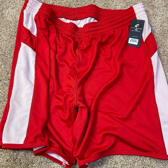 Champ Pro Athletic Shorts Size XL and 2X Red and White - Picture 4 of 6